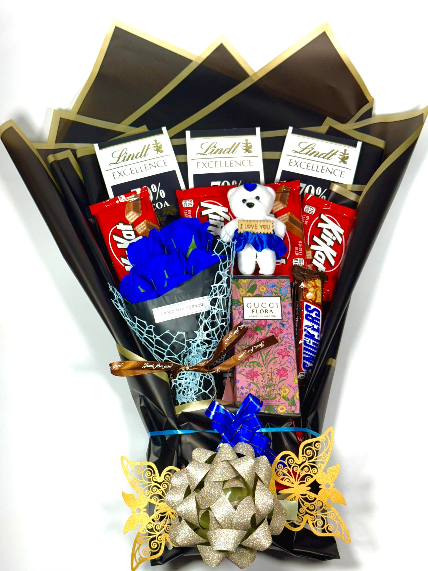 Luxury Chocolate & Perfume Bouquet – Gucci Flora Edition