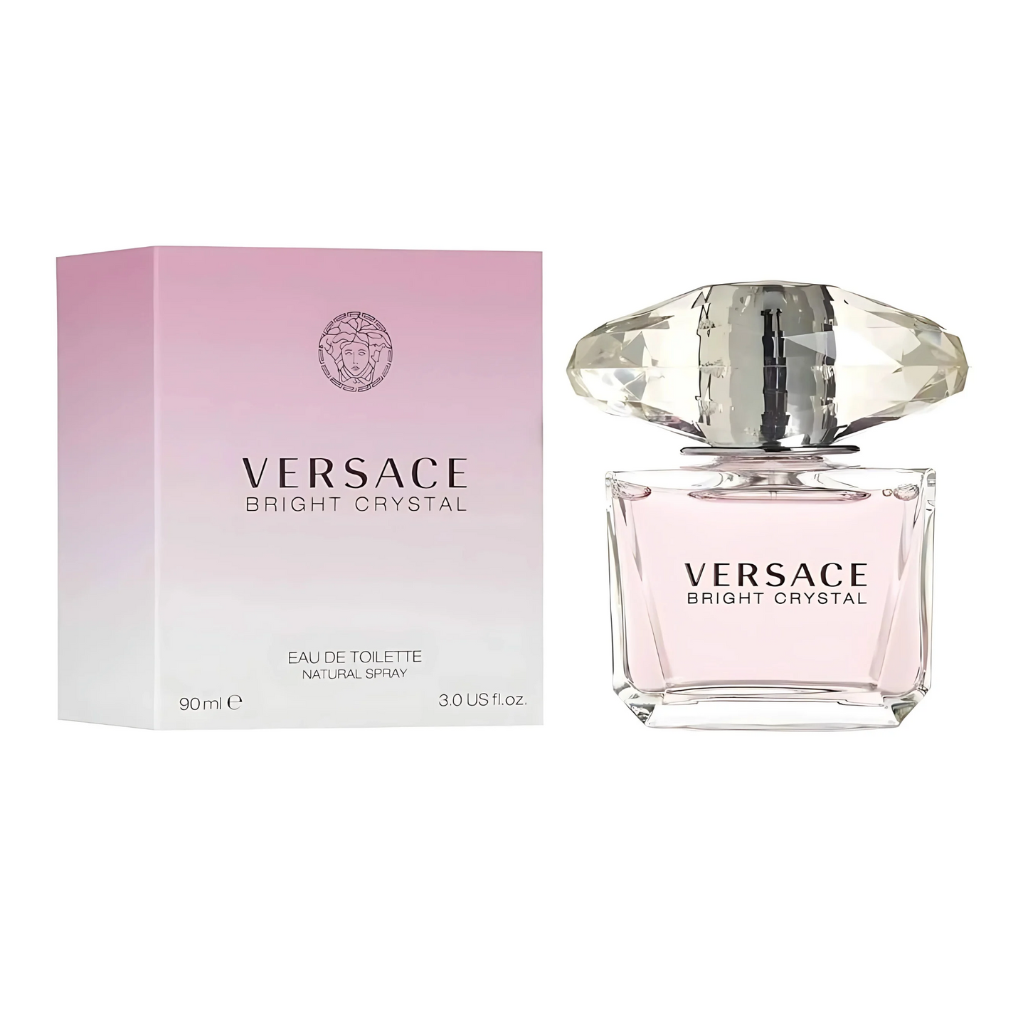 Versace Bright Crystal Eau de Toilette for Women – 3.0 oz Spray
