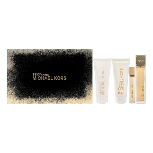 Michael Kors Sexy Amber 4-Piece Gift Set – 3.4 oz Eau de Parfum Spray
